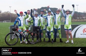 Deelname Fietsteam Oosterbaan aan AGU Egmond Pier Egmond